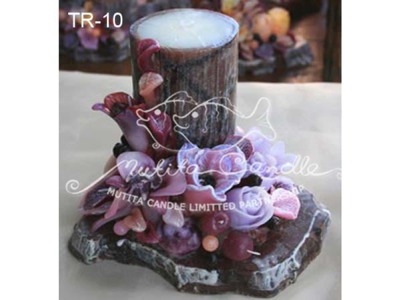 เทียนหอม เดชอุดม : WOOD CANDLE|FLOWER CANDLES WITH TIMBER. WOOD CANDLE|TR-10|-