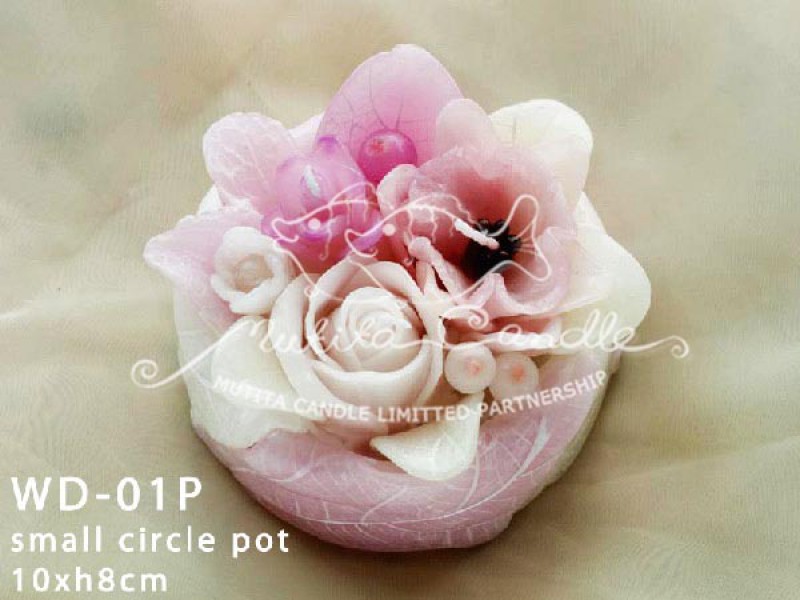 เทียนหอม เดชอุดม :  PINK WEDDING SET|Weddng Candles, best elegant Candles for wedding ceremony.
SOFT PINK FLOWER CANDLES ARRANGTMENT FOR SPECIAL DAY|WD-01P|small circle pot 10 x h 8 cm