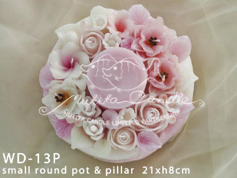 เทียนหอม เดชอุดม :  PINK WEDDING SET|Weddng Candles, best elegant Candles for wedding ceremony.
SOFT PINK FLOWER CANDLES ARRANGTMENT FOR SPECIAL DAY|WD-13P|small round pot & pillar 21 x h 8 cm